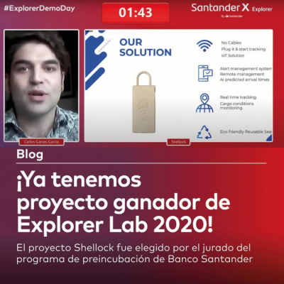 La startup Shellock ha guanyat el programa d’emprenedoria Santander X Explorer 2020, impulsat per Banc Santander.